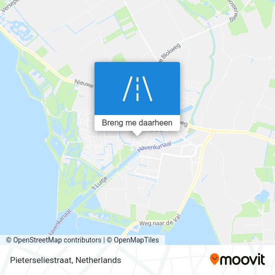 Pieterseliestraat kaart