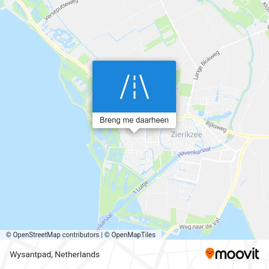 Wysantpad kaart