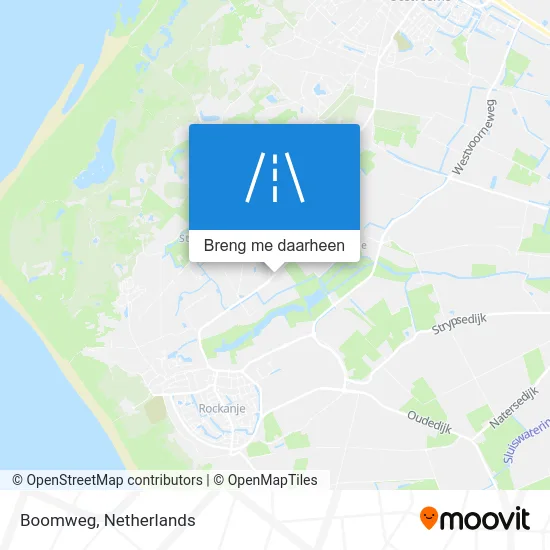 Boomweg kaart