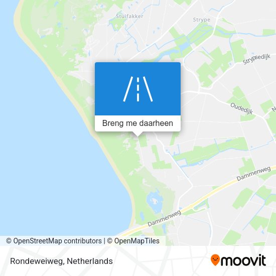 Rondeweiweg kaart