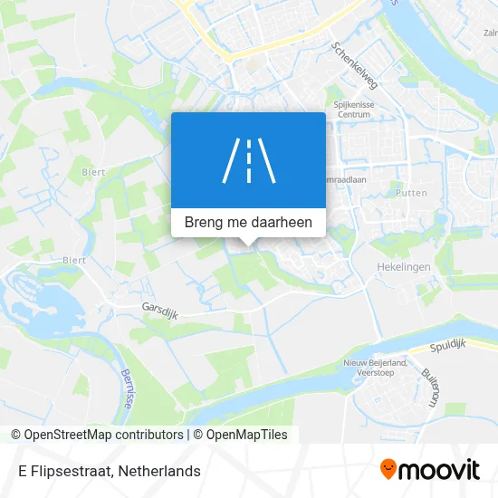 E Flipsestraat kaart