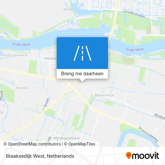 Blaaksedijk West kaart