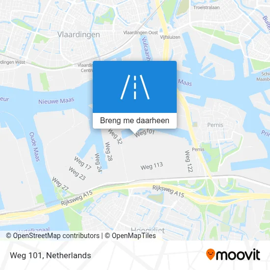 Weg 101 kaart