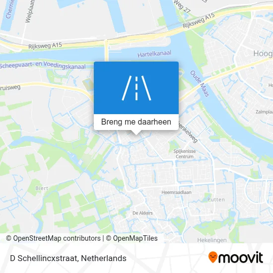 D Schellincxstraat kaart