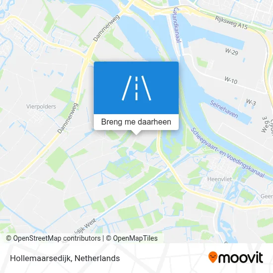 Hollemaarsedijk kaart