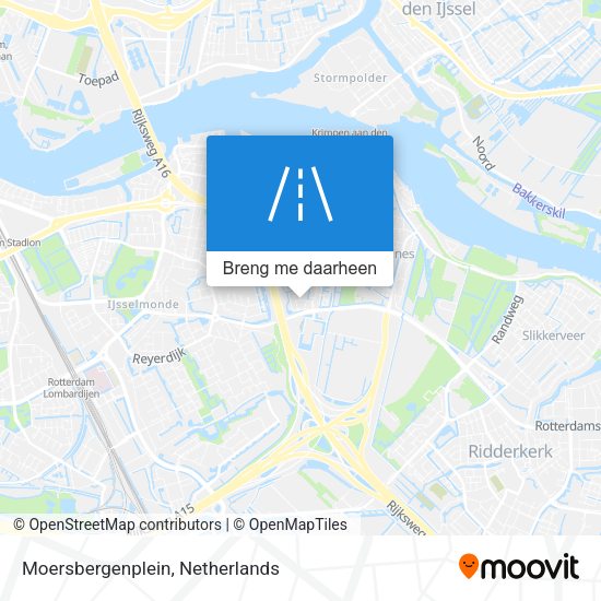 Moersbergenplein kaart