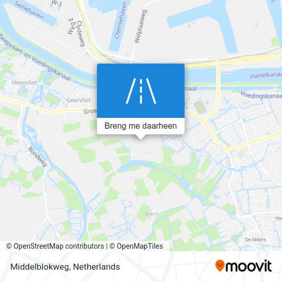 Middelblokweg kaart