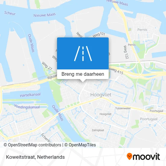 Koweitstraat kaart