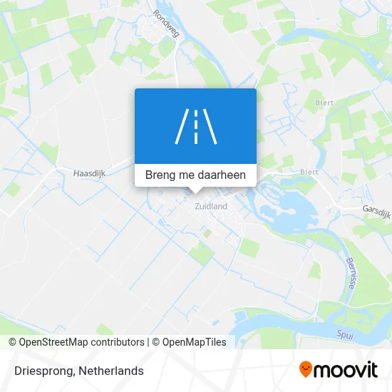 Driesprong kaart