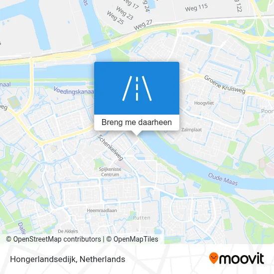 Hongerlandsedijk kaart
