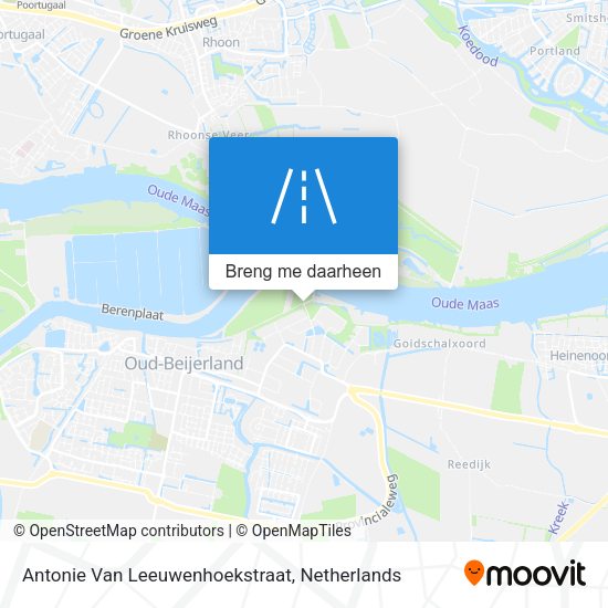 Antonie Van Leeuwenhoekstraat kaart