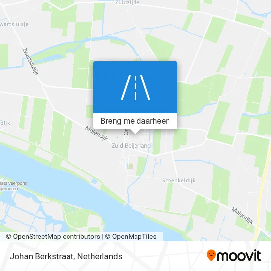 Johan Berkstraat kaart