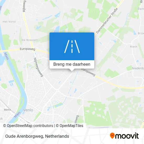 Oude Arenborgweg kaart