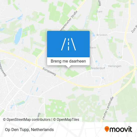 Op Den Tupp kaart