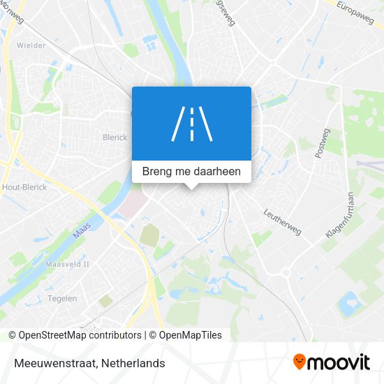 Meeuwenstraat kaart