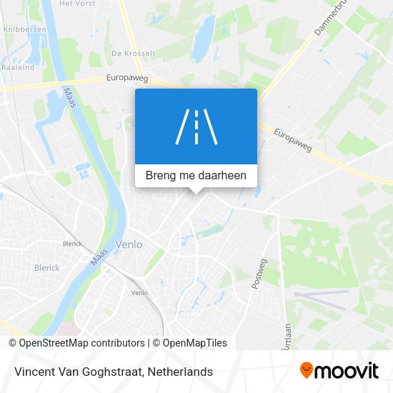 Vincent Van Goghstraat kaart