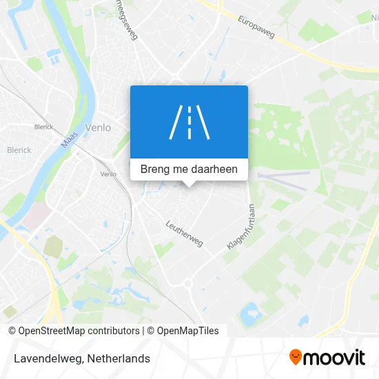 Lavendelweg kaart