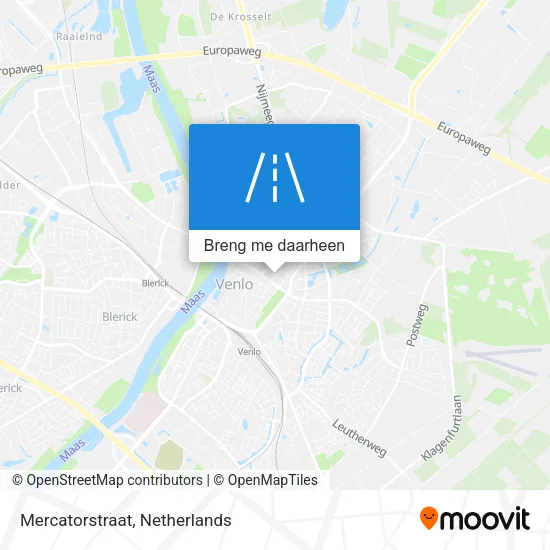 Mercatorstraat kaart
