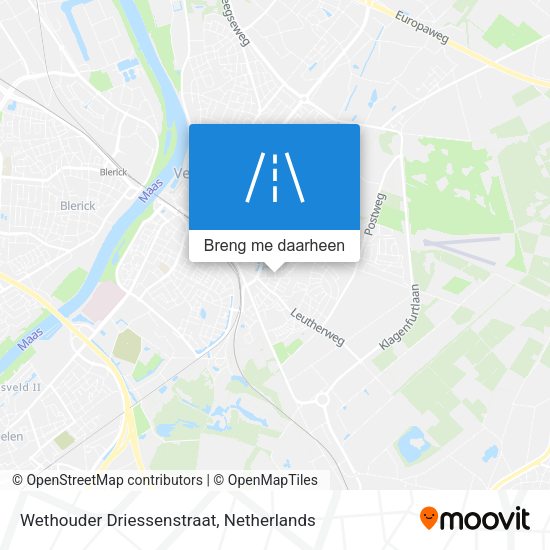 Wethouder Driessenstraat kaart