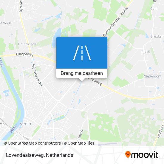 Lovendaalseweg kaart