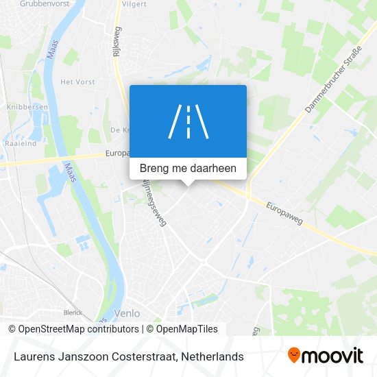 Laurens Janszoon Costerstraat kaart