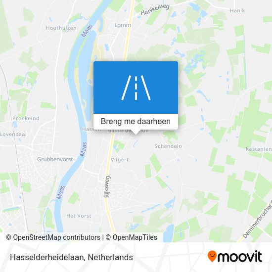 Hasselderheidelaan kaart