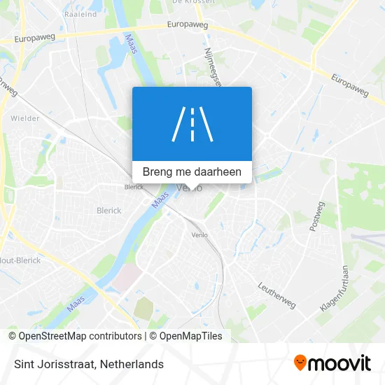 Sint Jorisstraat kaart