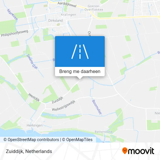 Zuiddijk kaart
