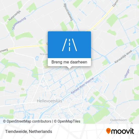 Tiendweide kaart