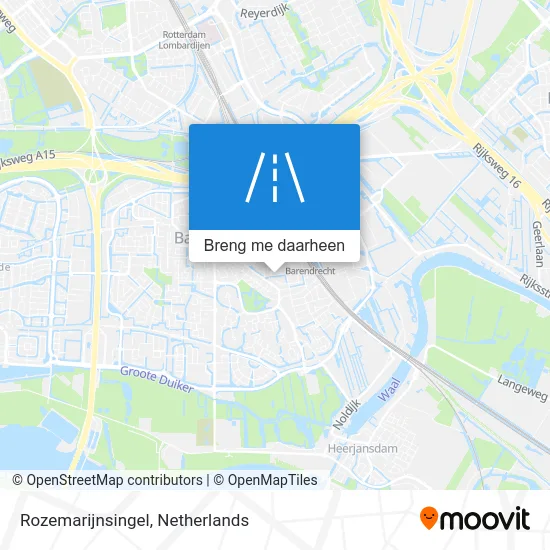 Rozemarijnsingel kaart