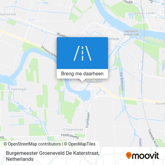 Burgemeester Groeneveld De Katerstraat kaart