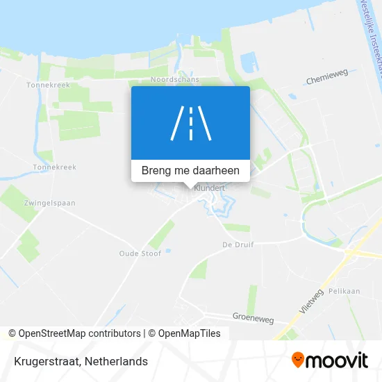 Krugerstraat kaart
