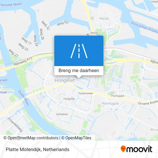 Platte Molendijk kaart