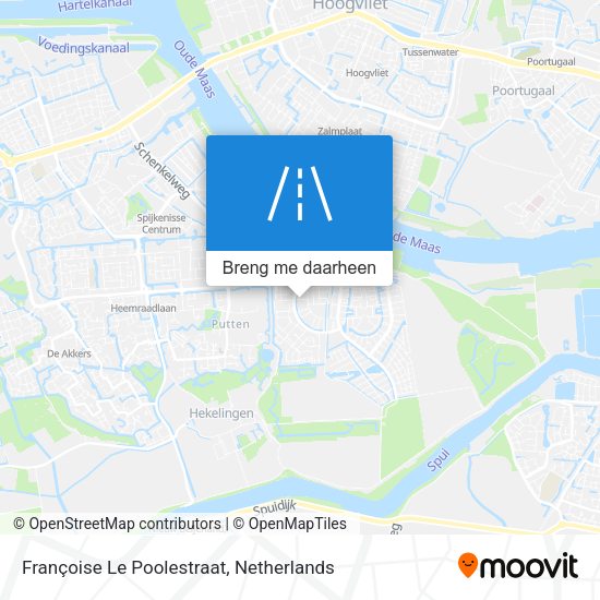 Françoise Le Poolestraat kaart