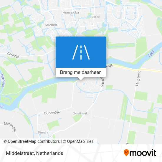 Middelstraat kaart