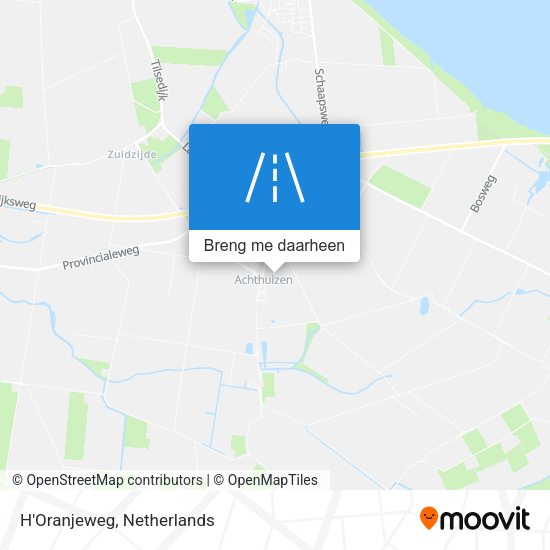 H'Oranjeweg kaart