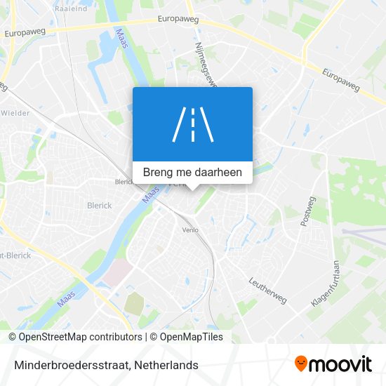 Minderbroedersstraat kaart