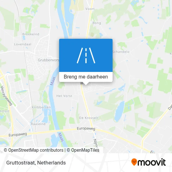 Gruttostraat kaart