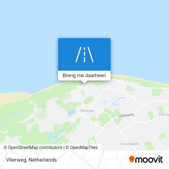 Vlierweg kaart