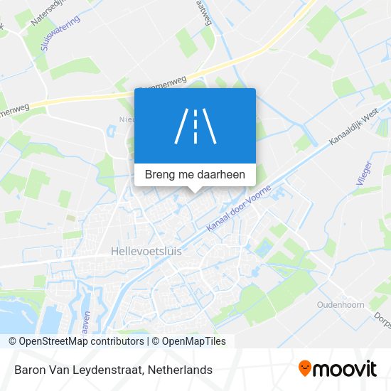 Baron Van Leydenstraat kaart
