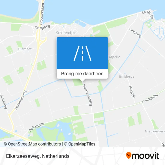 Elkerzeeseweg kaart