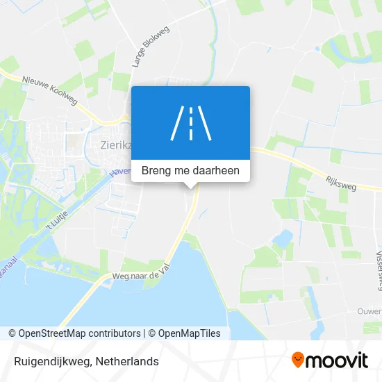 Ruigendijkweg kaart
