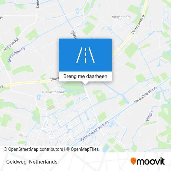 Geldweg kaart