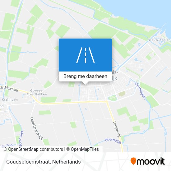 Goudsbloemstraat kaart