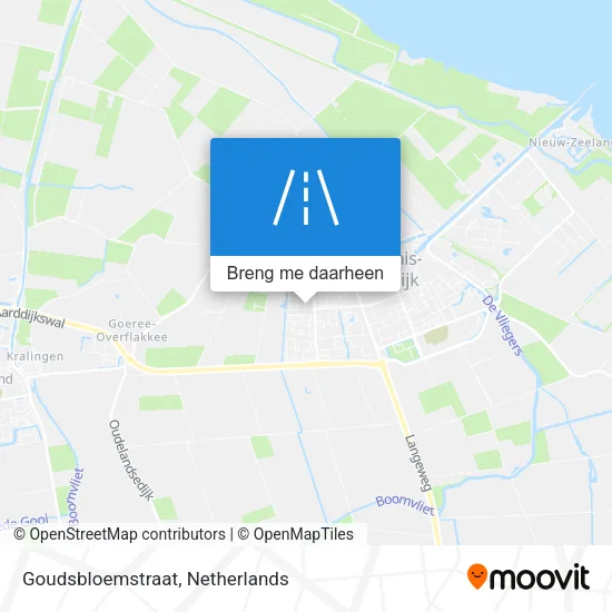 Goudsbloemstraat kaart