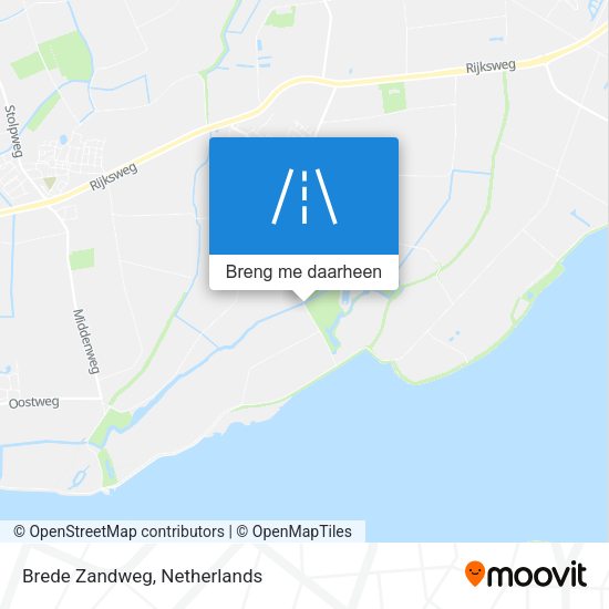 Brede Zandweg kaart