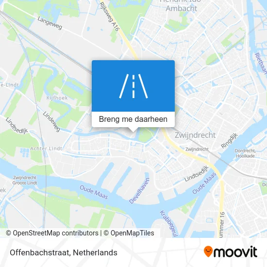 Offenbachstraat kaart