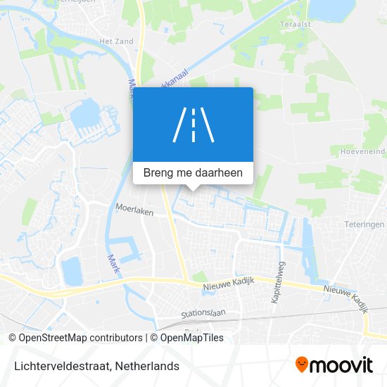Lichterveldestraat kaart