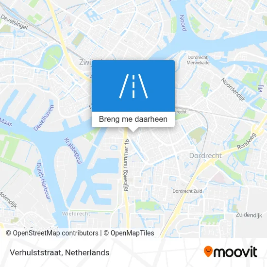 Verhulststraat kaart