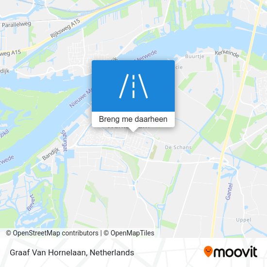 Graaf Van Hornelaan kaart
